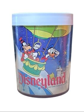 Disneyland  Travel Tumbler - Multicolor, missing handle (see photos )